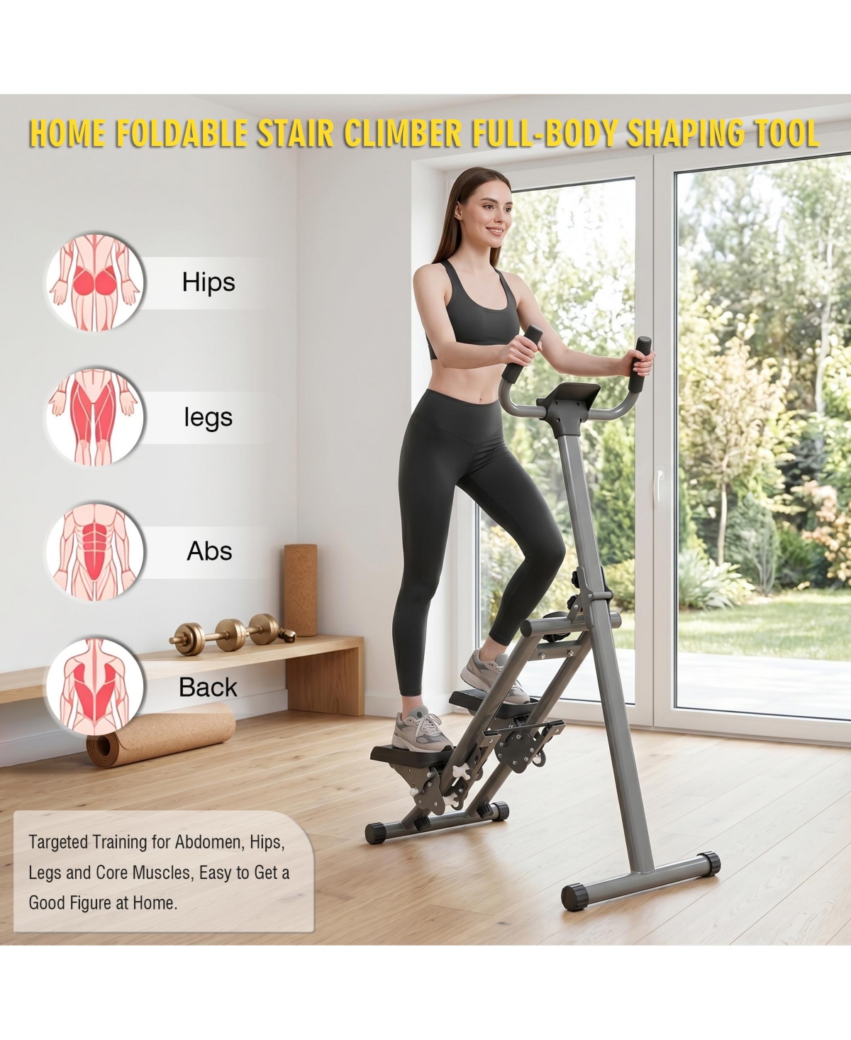 Zeny Stair Stepper Machine, Vertical Climber Exercise Equipment