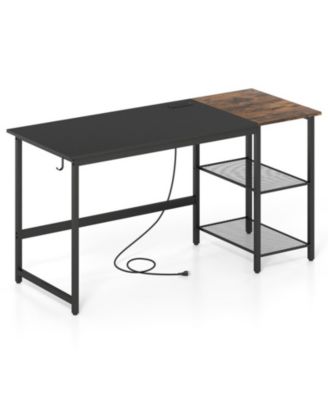 59 inch Home Office Computer Desk with Removable Storage Shelves