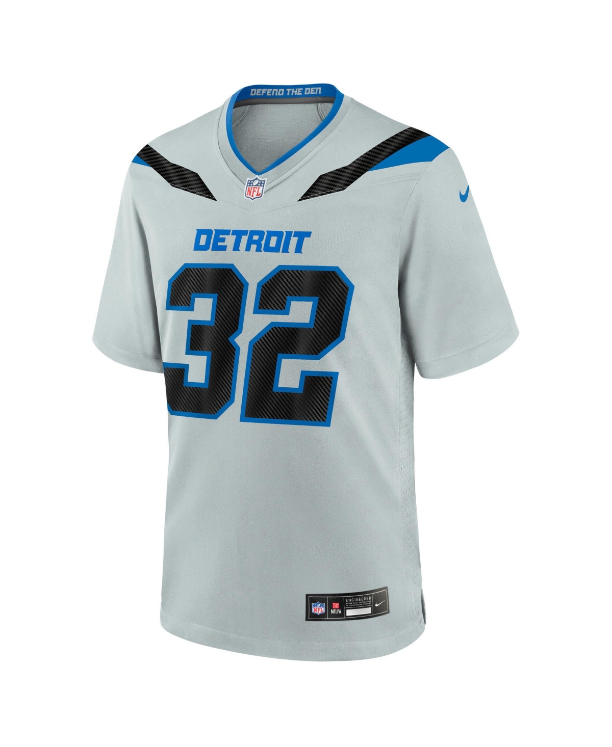 Nike Men's Brian Branch Silver Detroit Lions 2026 Rivalries Collection Game Jersey