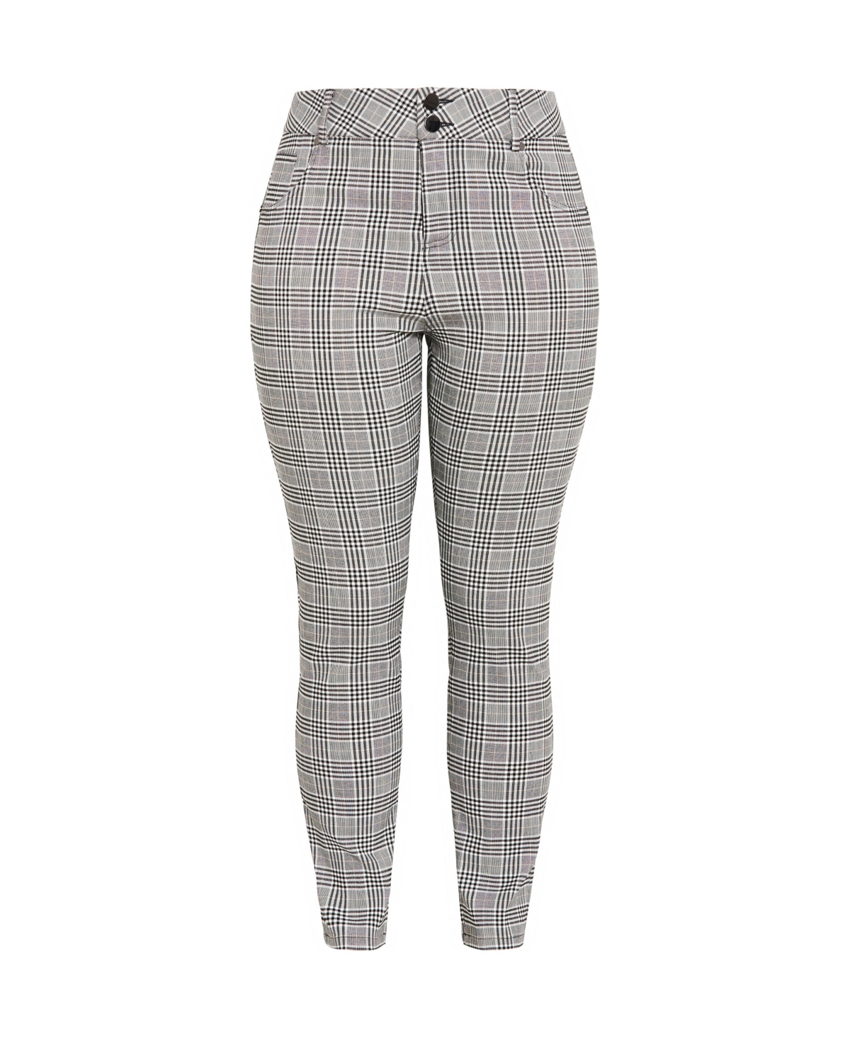 City Chic Women's Plus Bengaline Check Pant