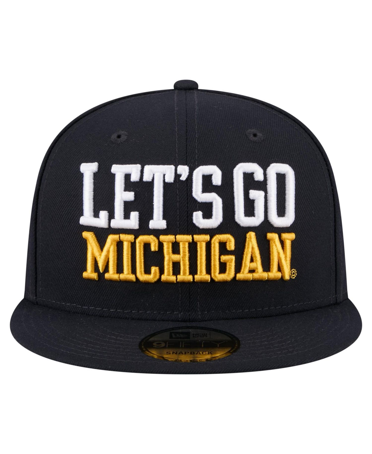 Men's Navy Michigan Wolverines Go Team 9FIFTY Snapback Hat
