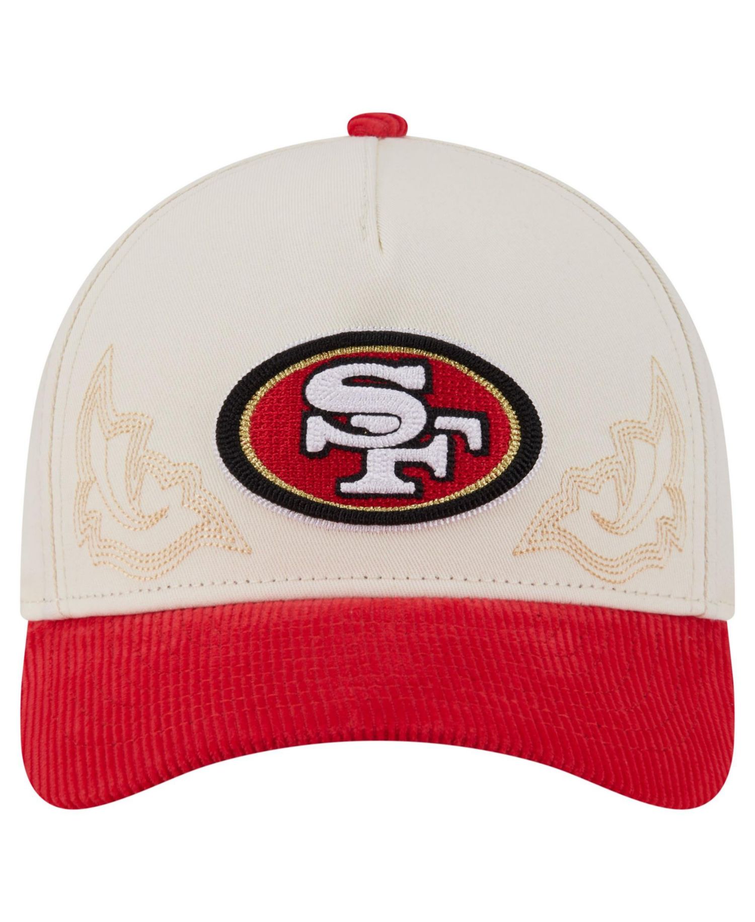 Men's Cream/Scarlet San Francisco 49ers Western 9FORTY A-Frame Adjustable Hat