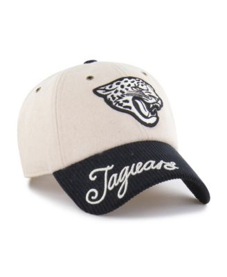 Women's Natural/Black Jacksonville Jaguars Rope Script Clean Up Adjustable Hat