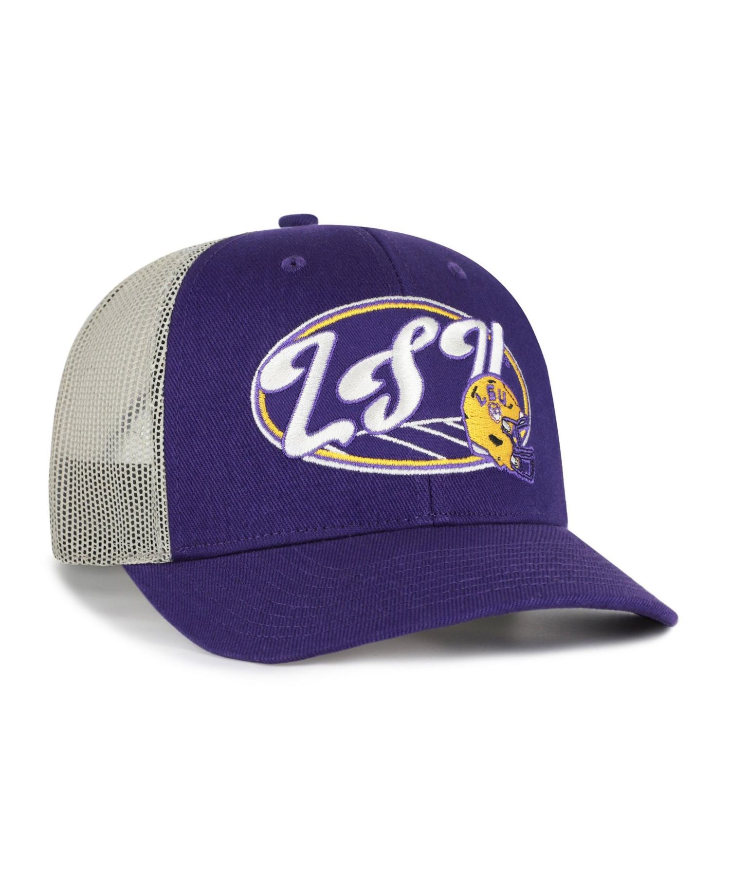Men's and Women's '47 Purple LSU Tigers Enfield Adjustable Trucker Hat