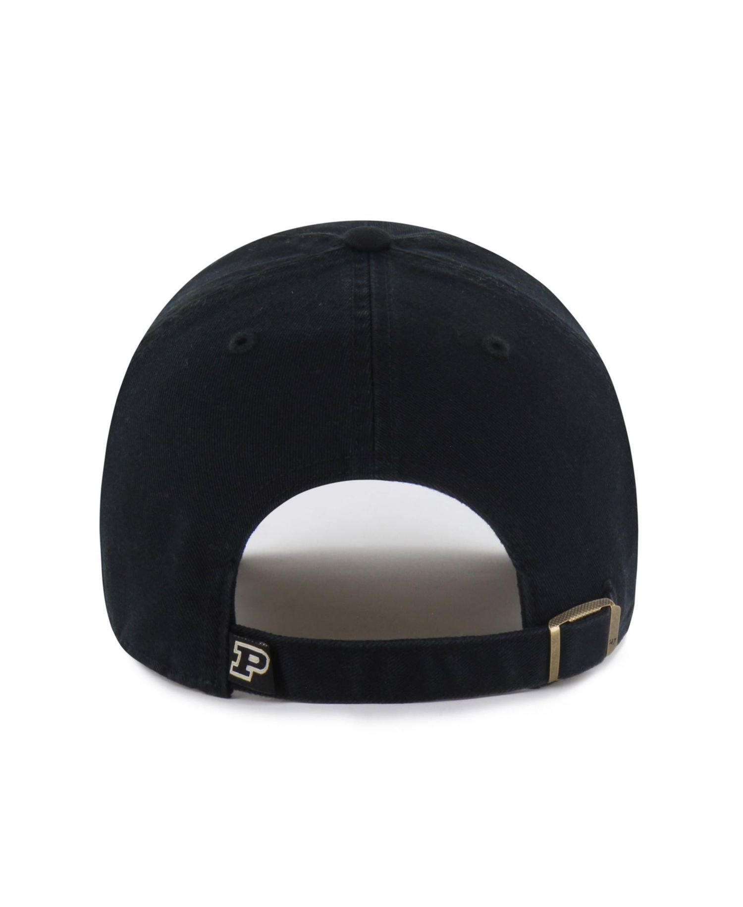 Men's and Women's '47 Black Purdue Boilermakers Mascot Clean Up Adjustable Hat