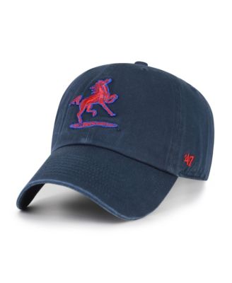 Men's '47  Navy SMU Mustangs Vault Clean Up Adjustable Hat