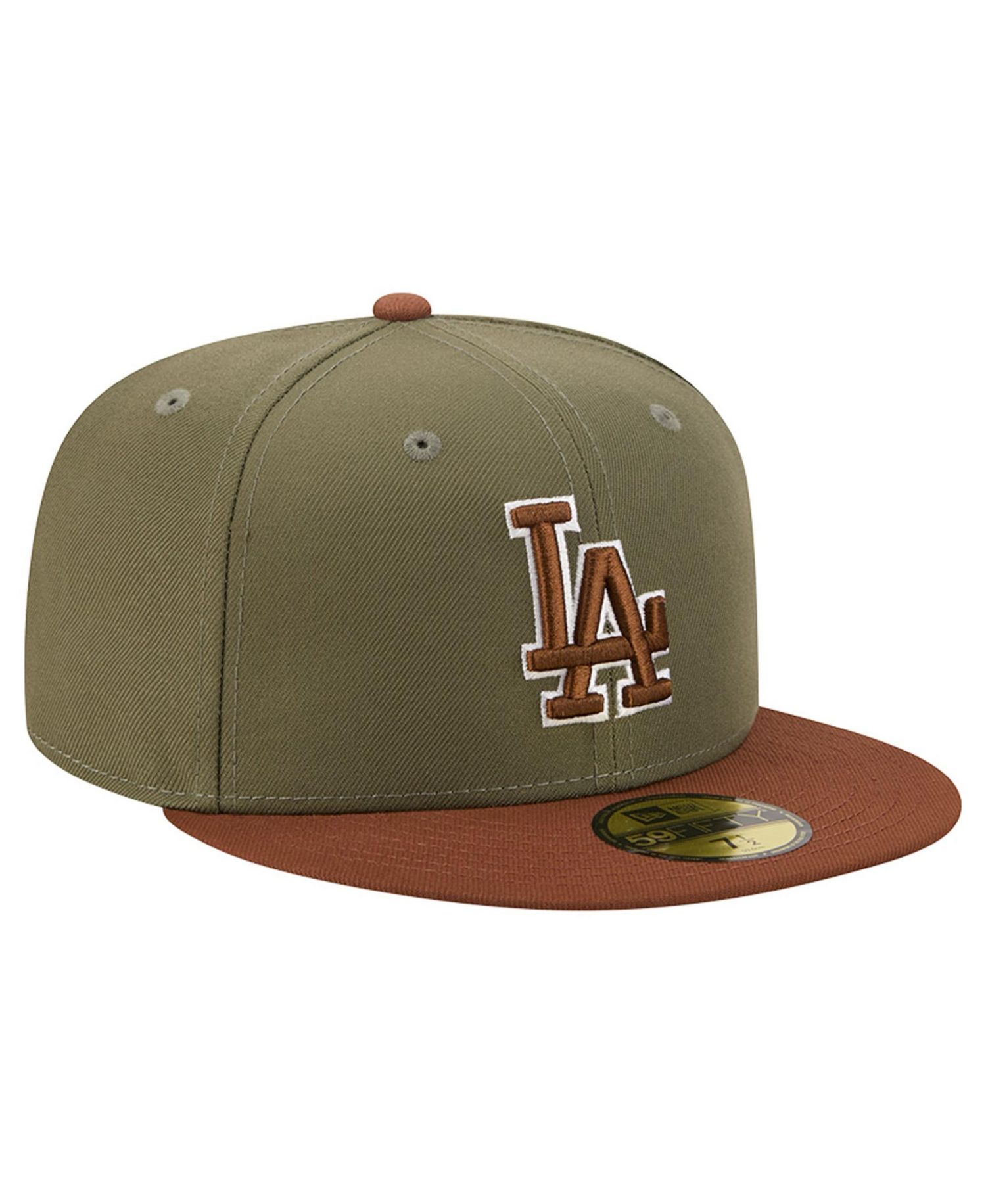 Men's Olive/Brown Los Angeles Dodgers Color Pack 59FIFTY Fitted Hat