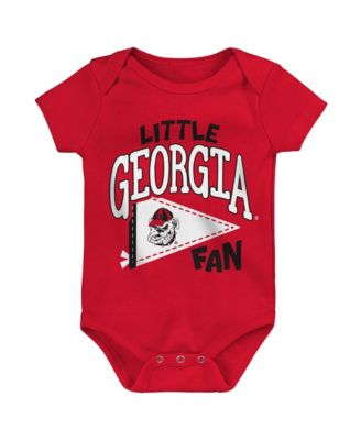 Baby Boys and Girls Red Georgia Bulldogs Little Banner Bodysuit