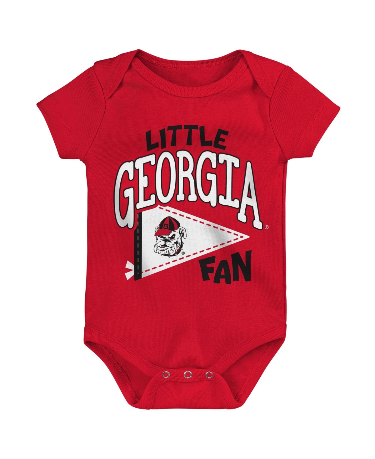 Outerstuff Kids' Baby Boys And Girls Red Georgia Bulldogs Little Banner Bodysuit