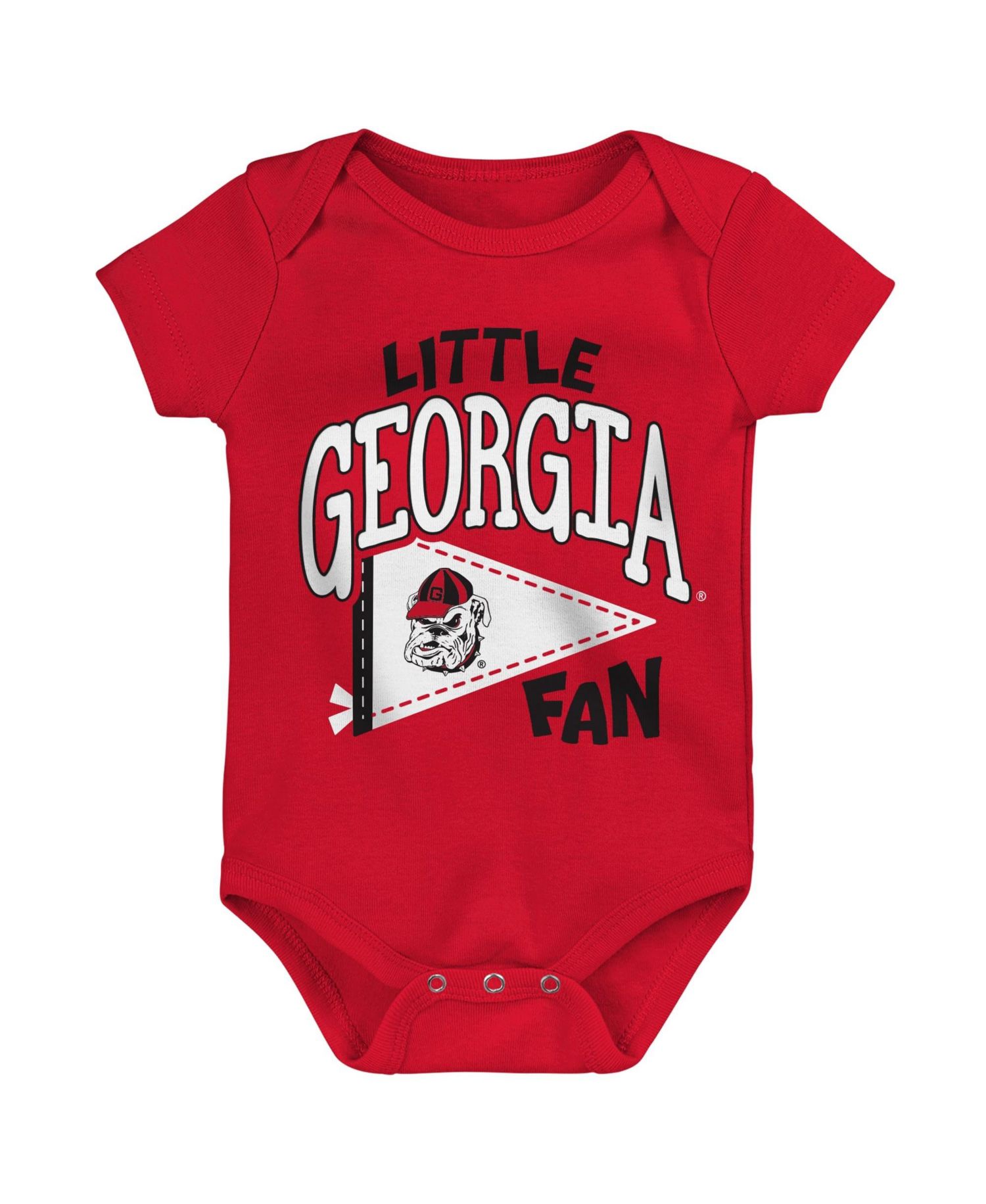 Baby Boys and Girls Red Georgia Bulldogs Little Banner Bodysuit