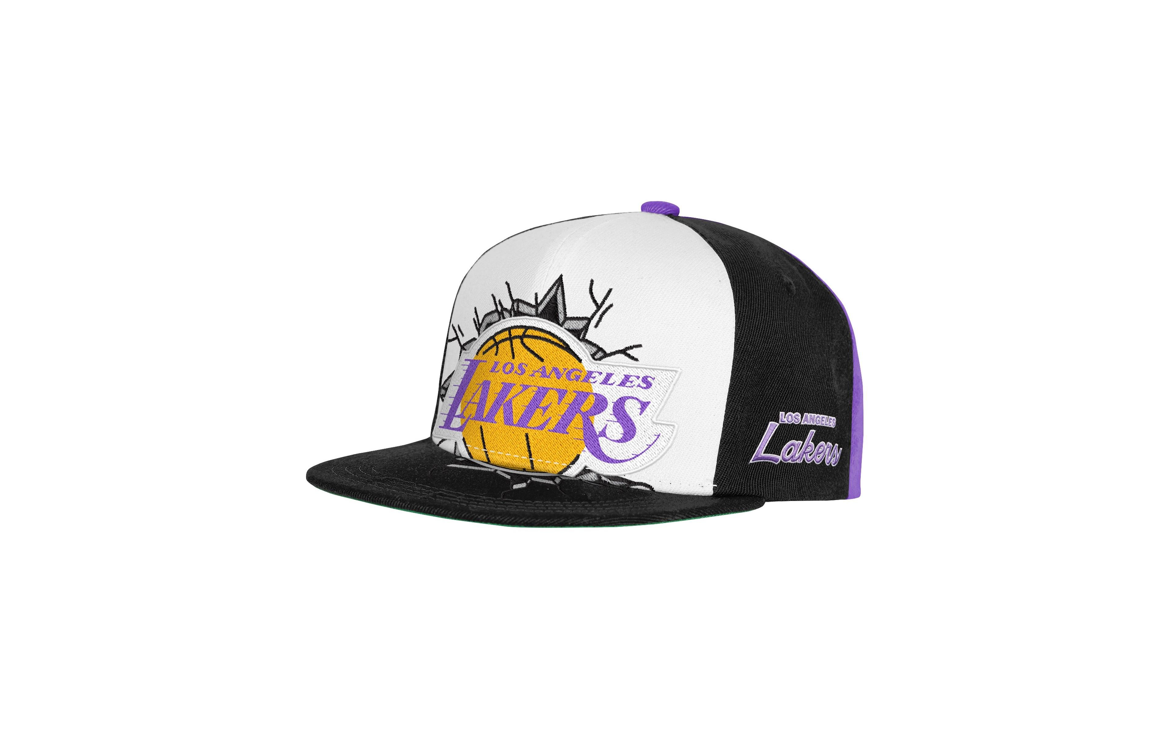 Mitchell & Ness Big Boys and Girls Mitchell Ness White Los Angeles Lakers Mascot Snapback Hat