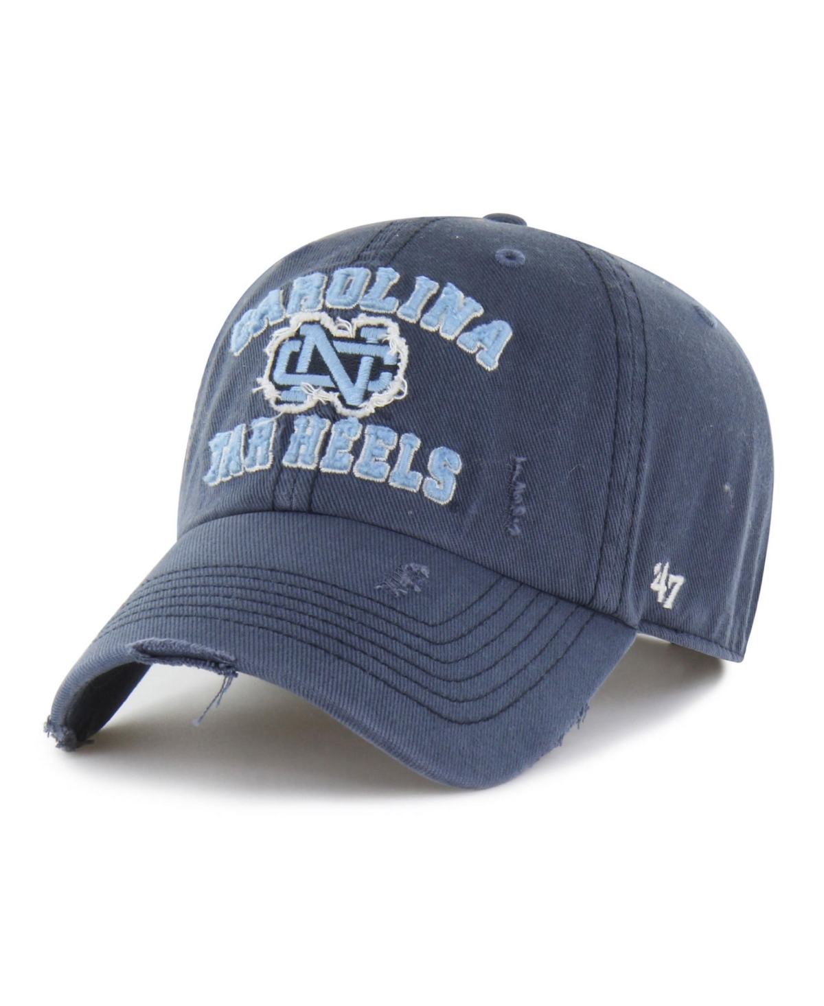 '47 Brand Men's and Women's Navy North Carolina Tar Heels Well-Worn Seymore Clean Up Adjustable Hat - Navy
