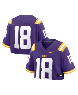 Women's Purple LSU Tigers Game Crop Top Jersey
