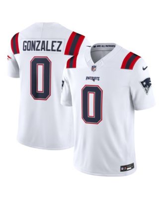 Men's Christian Gonzalez White New England Patriots Vapor F.U.S.E. Stitched Limited Jersey
