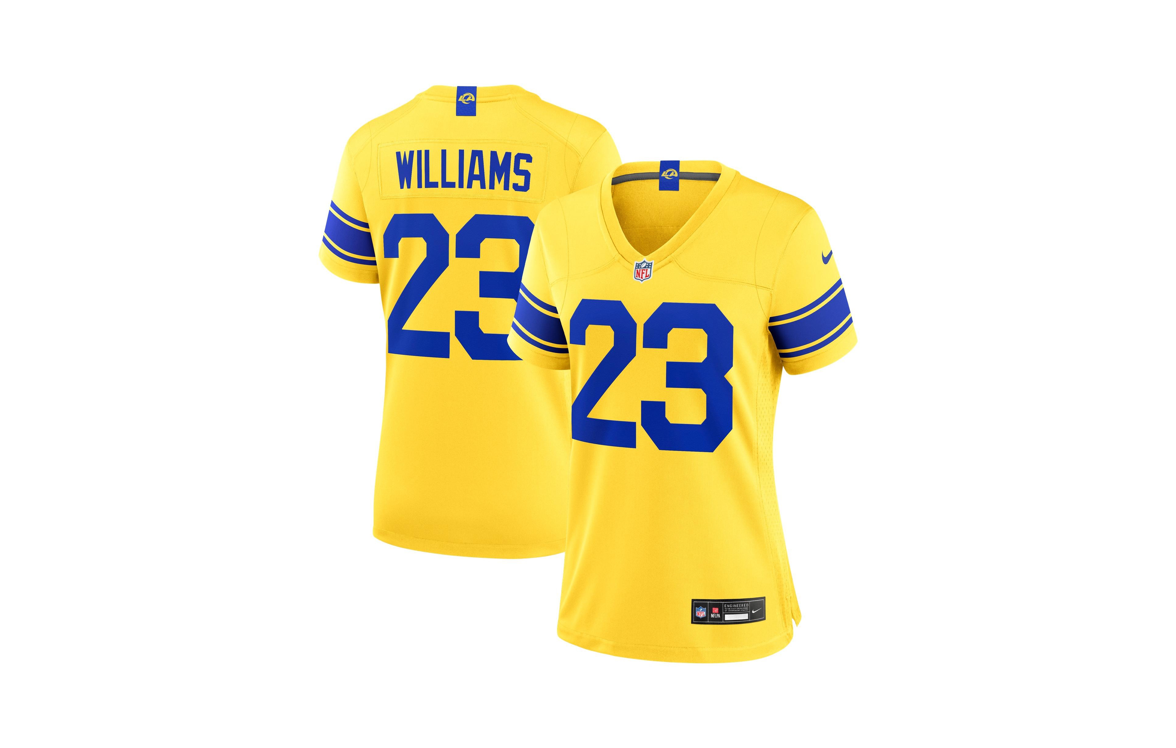 Nike Women's Kyren Williams Los Angeles Rams Classic Sol Game Jersey