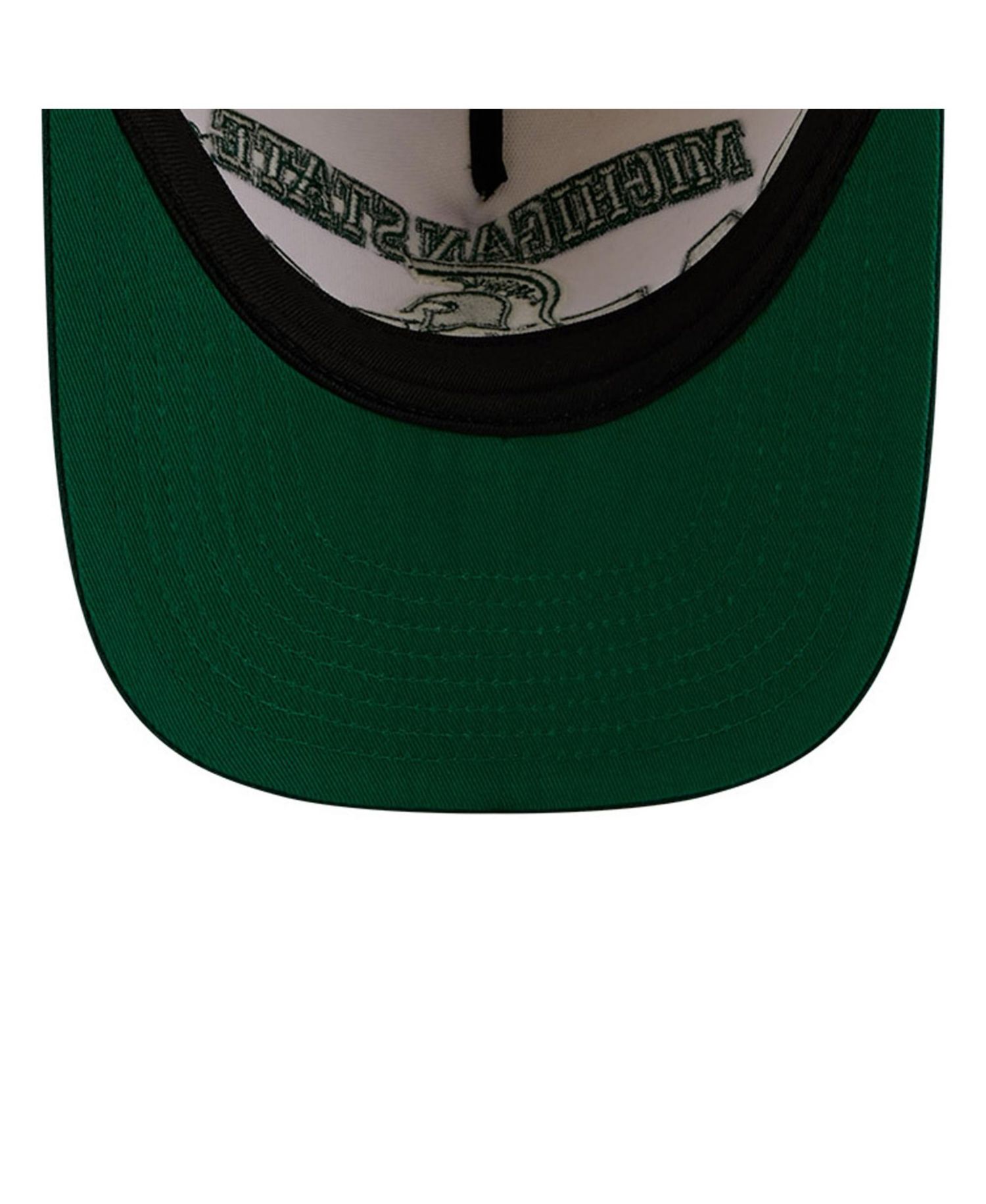 Men's Cream/Green Michigan State Spartans March Madness Historic Collection 9FIFTY A-Frame Snapback Hat