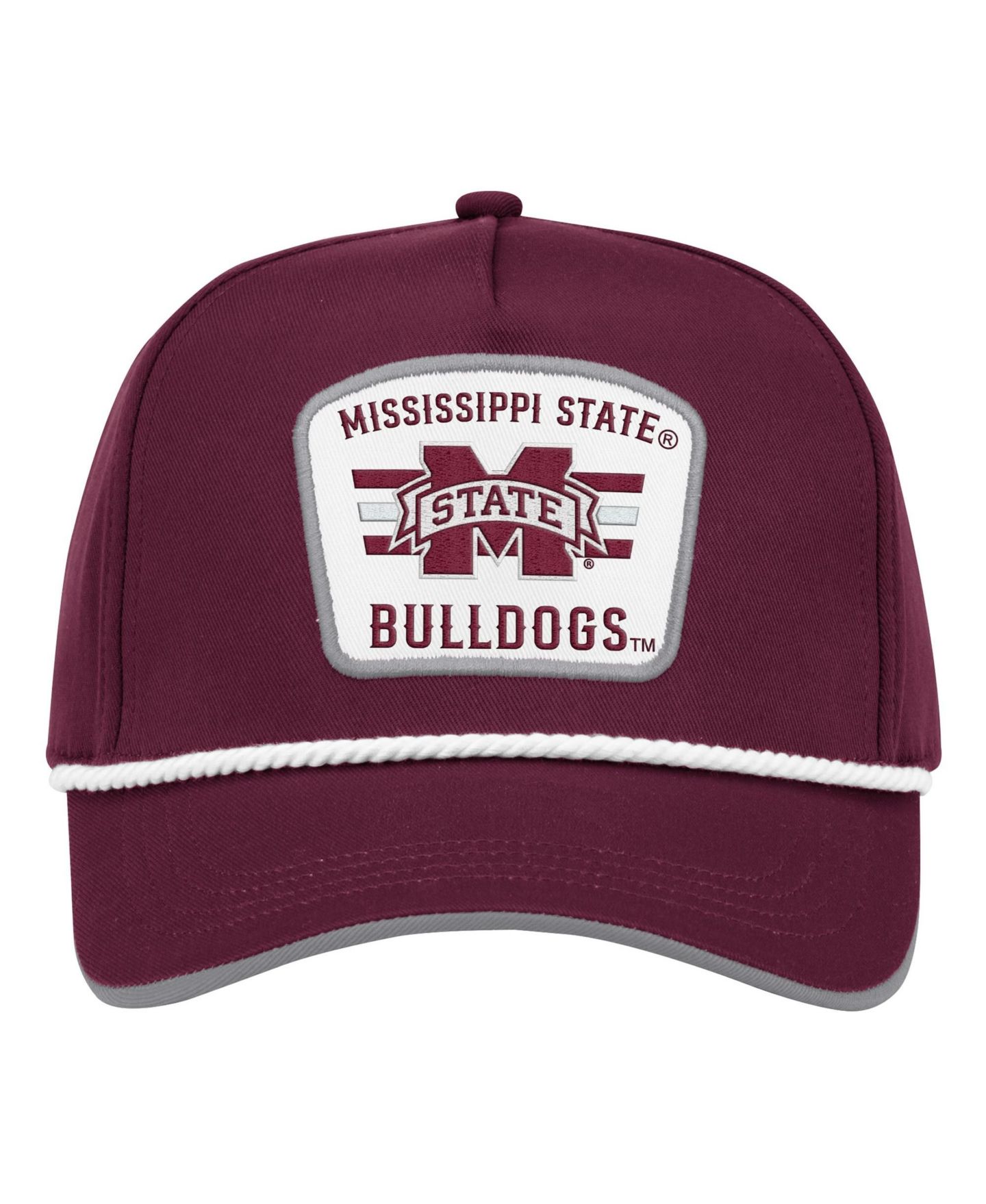Мужская кепка Colosseum Maroon Mississippi State Bulldogs Hits the Road Podium Adjustable Hat — фото 2