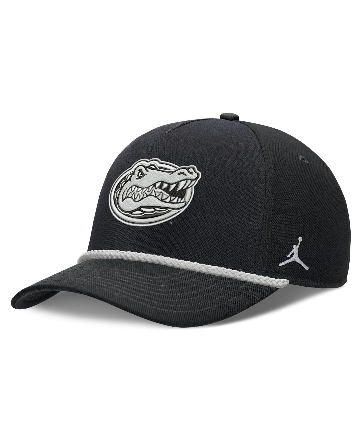 Men's and Women's Black Florida Gators Rope Rise Adjustable Hat
