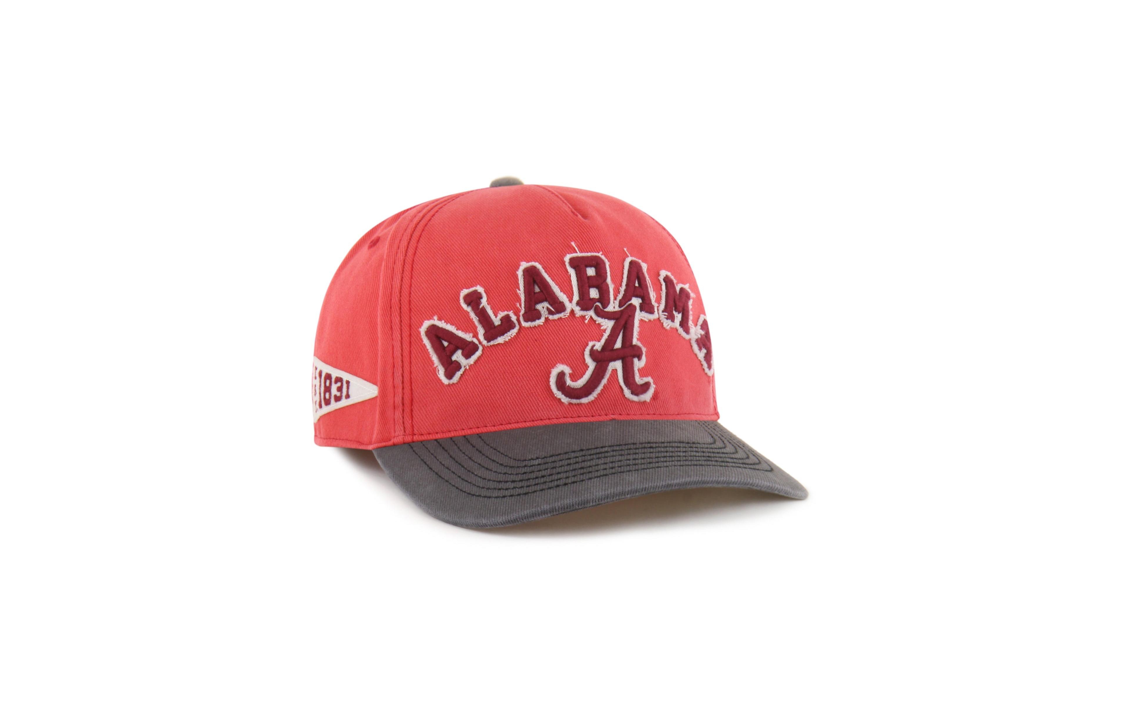 '47 Brand Men's and Women's Red/Black Alabama Crimson Tide Well-Worn Calderwood Hitch Adjustable Hat