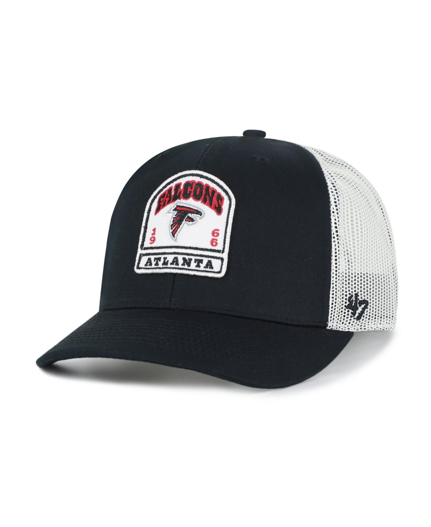 Men's '47 Black Atlanta Falcons Headstone Trucker Adjustable Hat