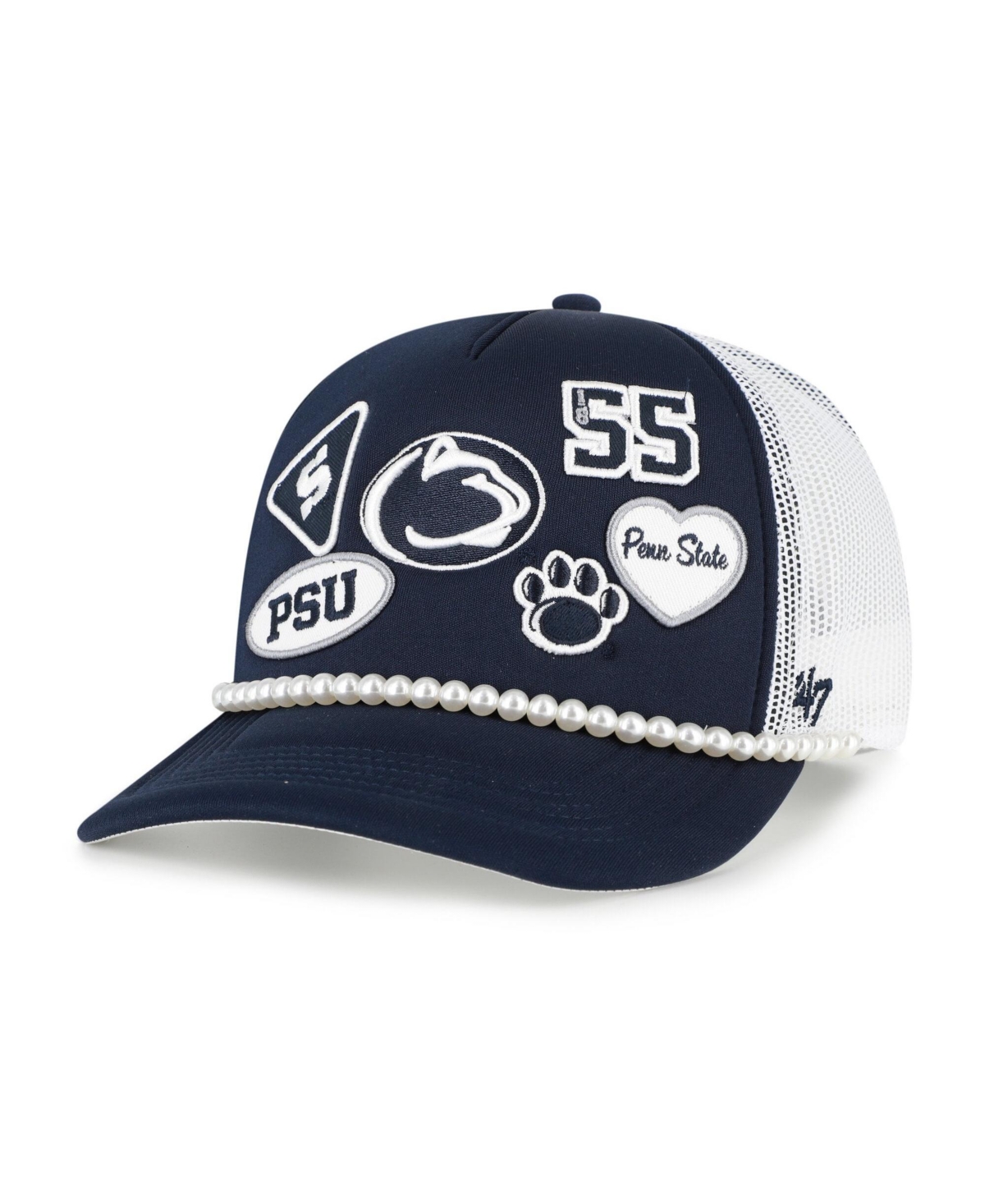 '47 Brand Men's Navy/White Penn State Nittany Lions Rally On Hitch Adjustable Hat