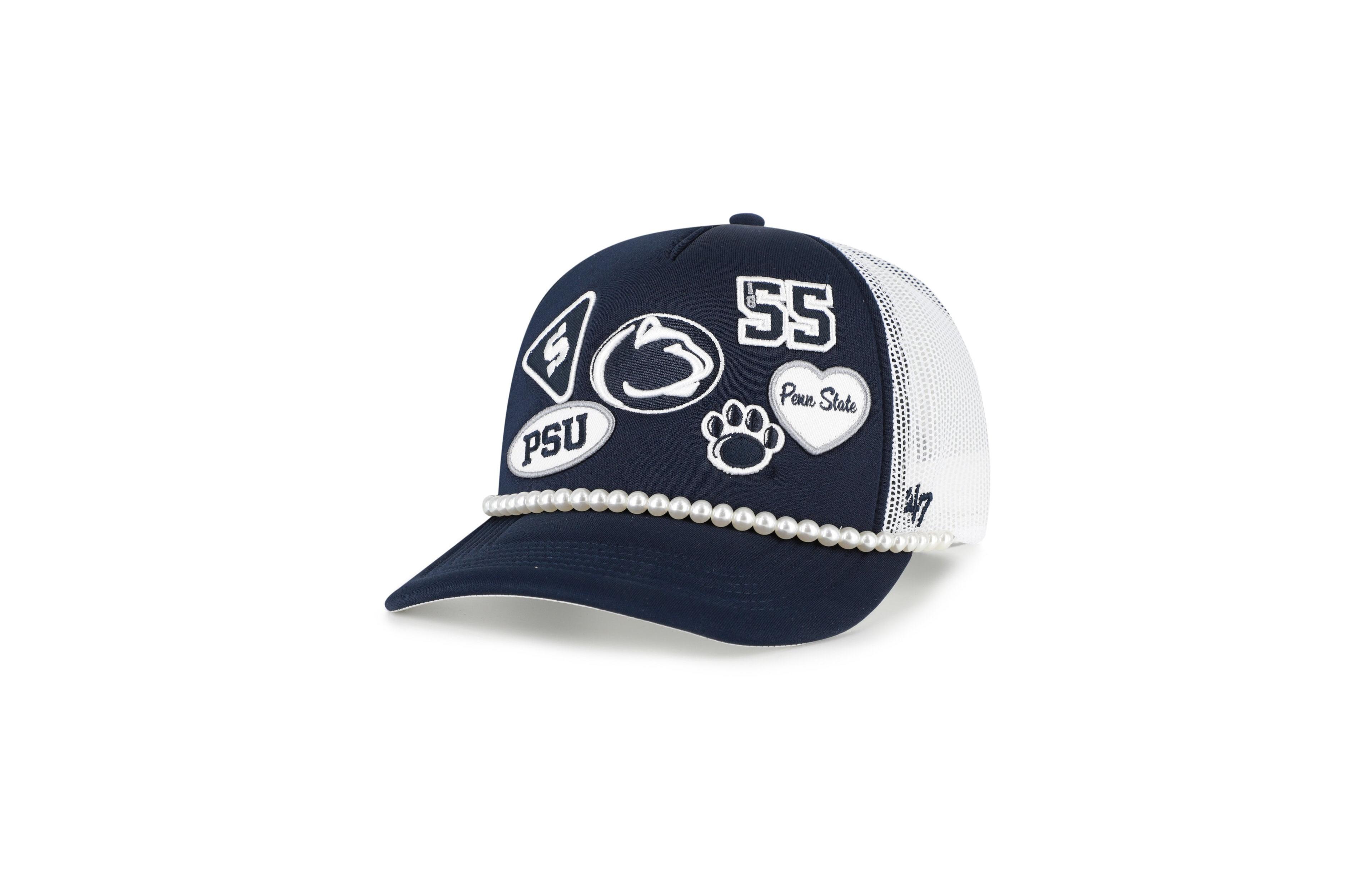 '47 Brand Men's Navy/White Penn State Nittany Lions Rally On Hitch Adjustable Hat