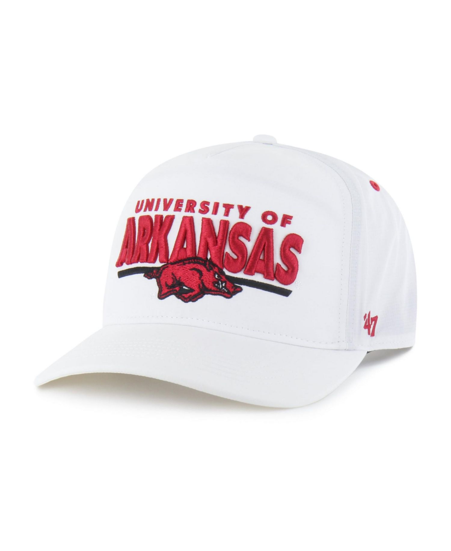 Men's and Women's '47 White Arkansas Razorbacks brrr&deg; Expressway Hitch Adjustable Hat