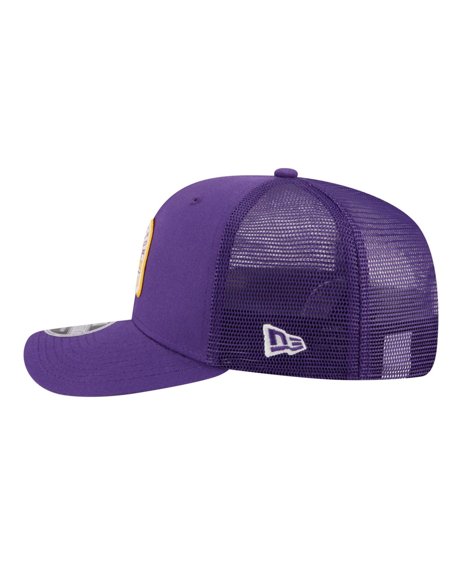 Men's Purple Washington Huskies Patched 9SEVENTY Trucker Adjustable Hat