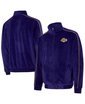 Men's and Women's  Purple Los Angeles Lakers Archives Velour Full-Zip Jacket