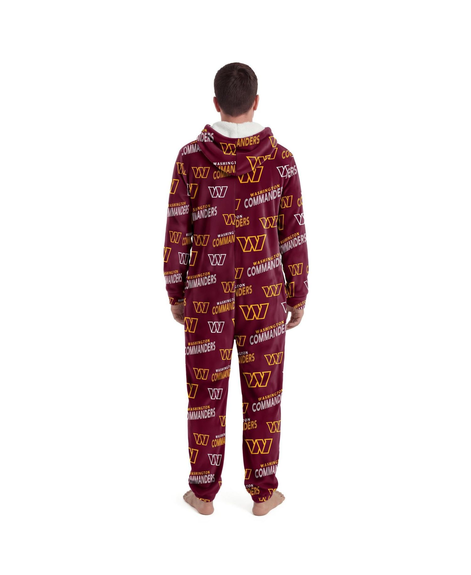 Men's and Women's Burgundy Washington Commanders Sidekick Union Suit