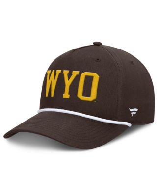 Men's  Brown Wyoming Cowboys Foul Ball Rope Adjustable Hat