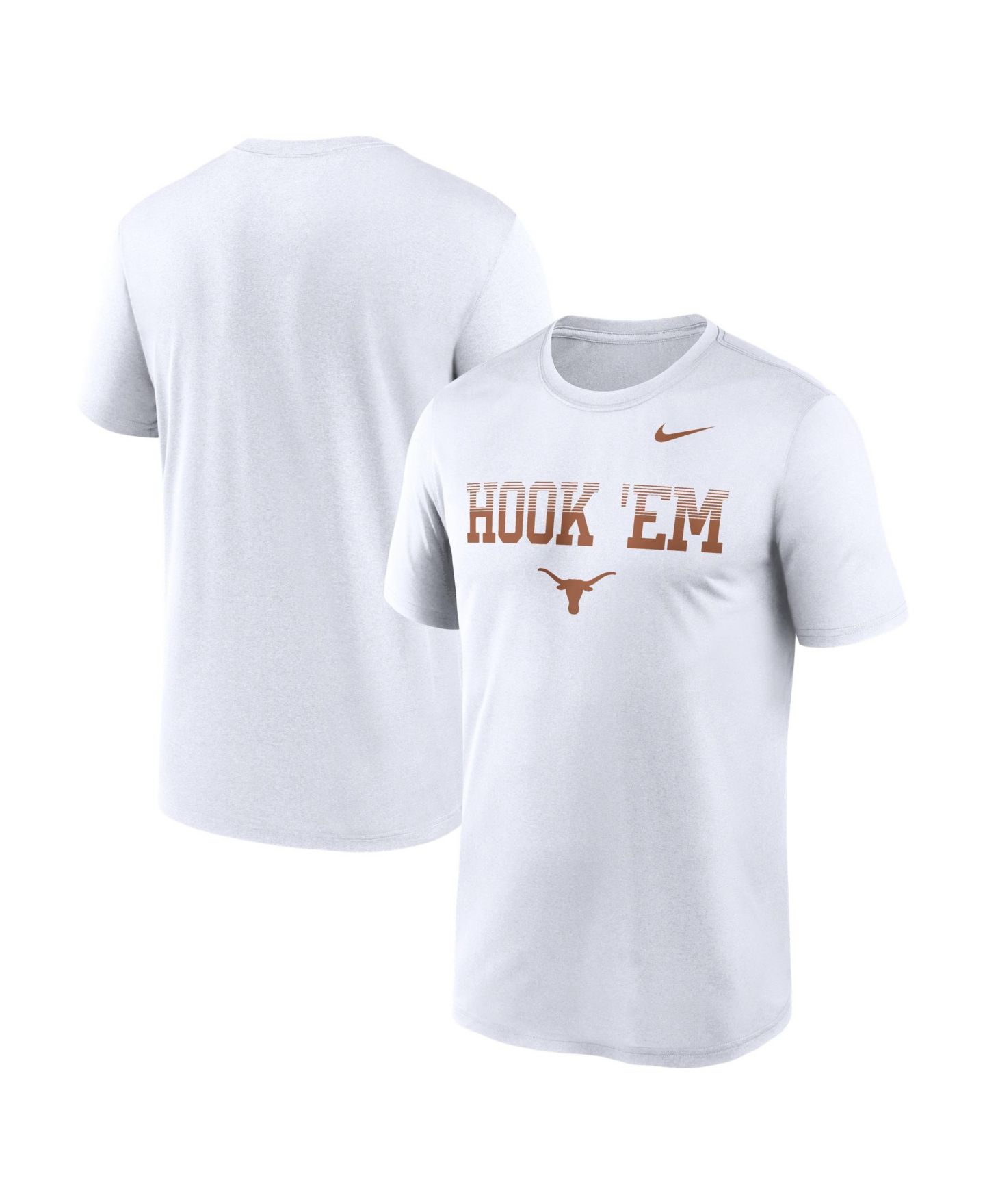 Мужская футболка Nike White Texas Longhorns Primetime Legend Kinetic Mantra Dri-FIT — фото 1