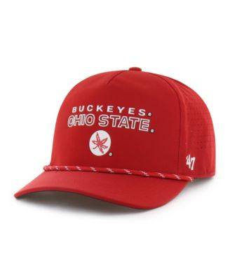 Men's and Women's '47 Scarlet Ohio State Buckeyes brrr&deg; Rope Hitch Adjustable Hat