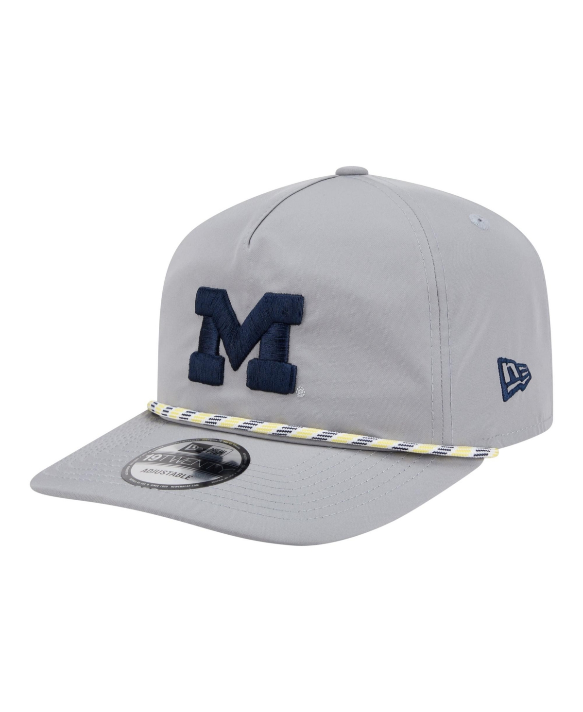 New Era Men's Gray Michigan Wolverines 19TWENTY Adjustable Hat