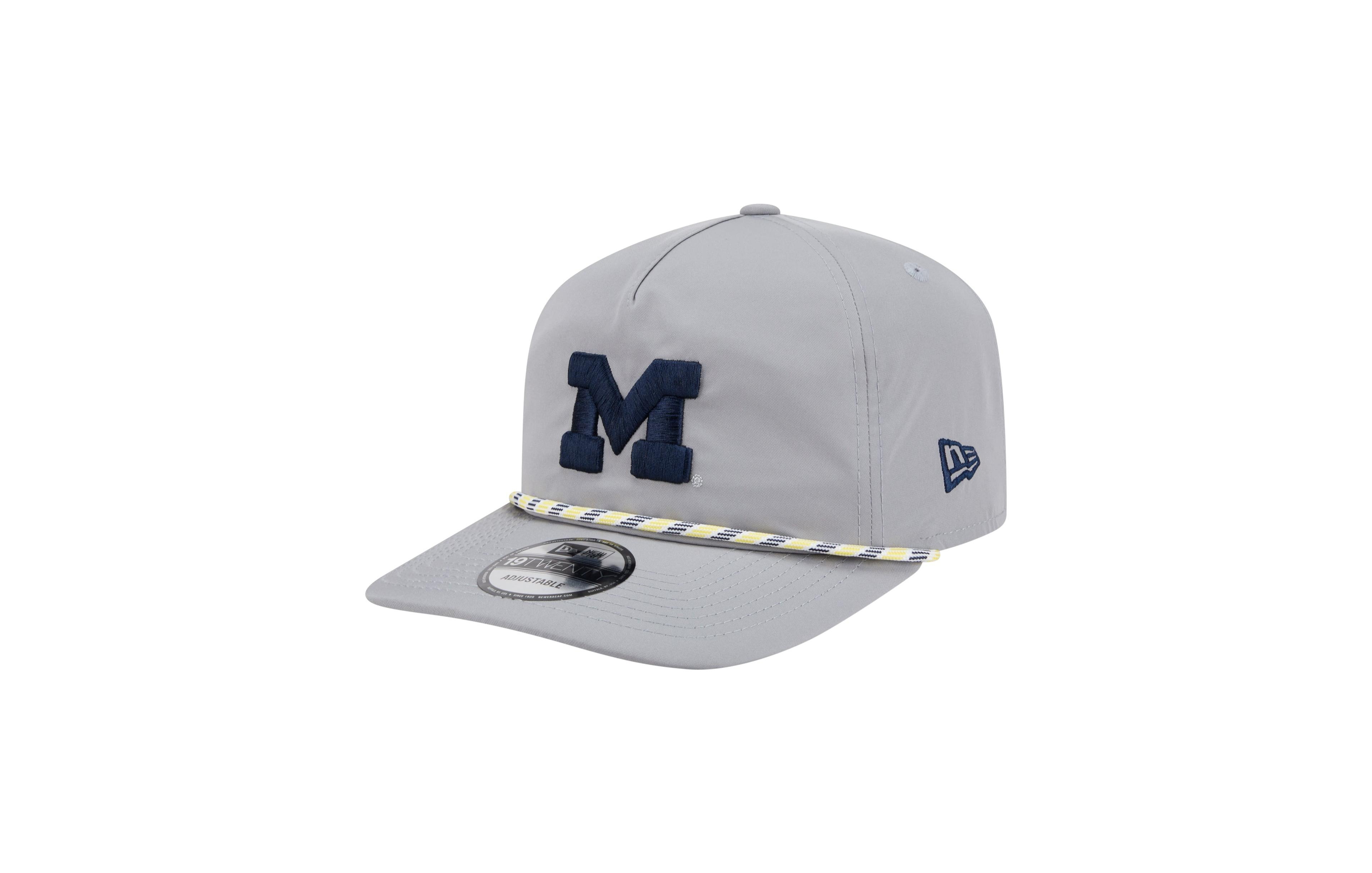 New Era Men's Gray Michigan Wolverines 19TWENTY Adjustable Hat