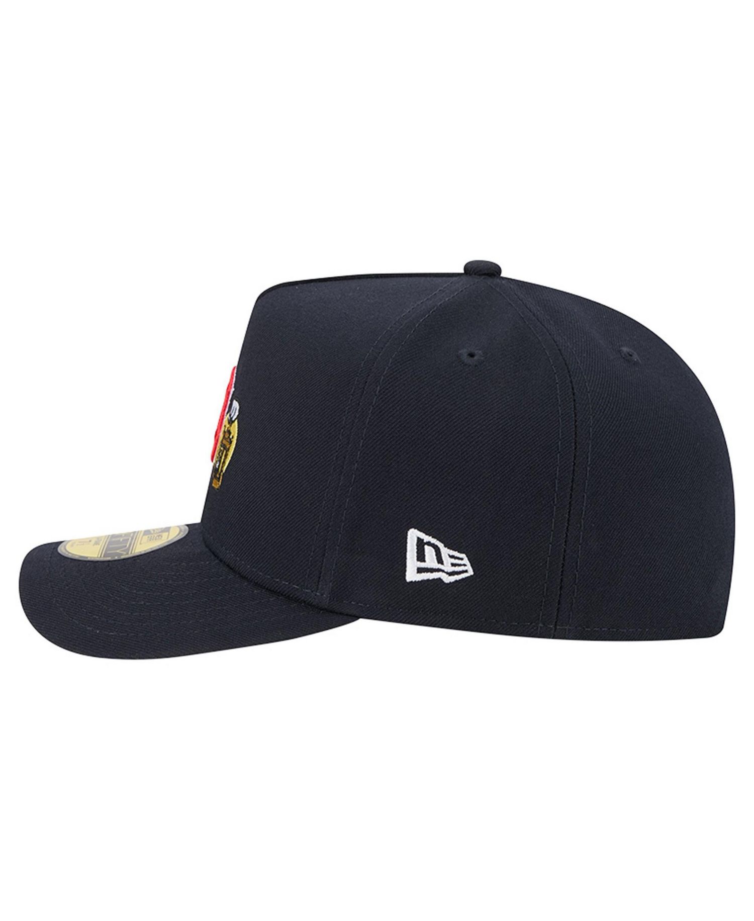 Men's Navy Boston Red Sox Cartoon A-Frame 59FIFTY Fitted Hat