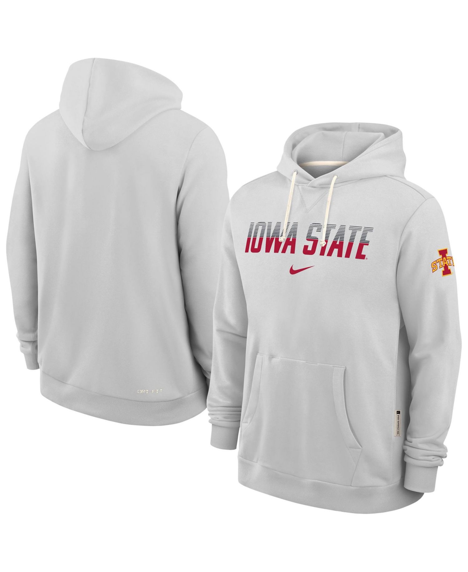 Men's Gray Iowa State Cyclones 2026 Sideline Standard Issue Dri-FIT Hoodie