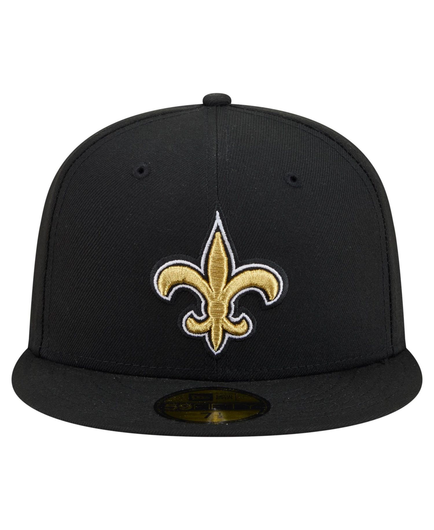 Men's Black New Orleans Saints 59FIFTY Fitted Hat