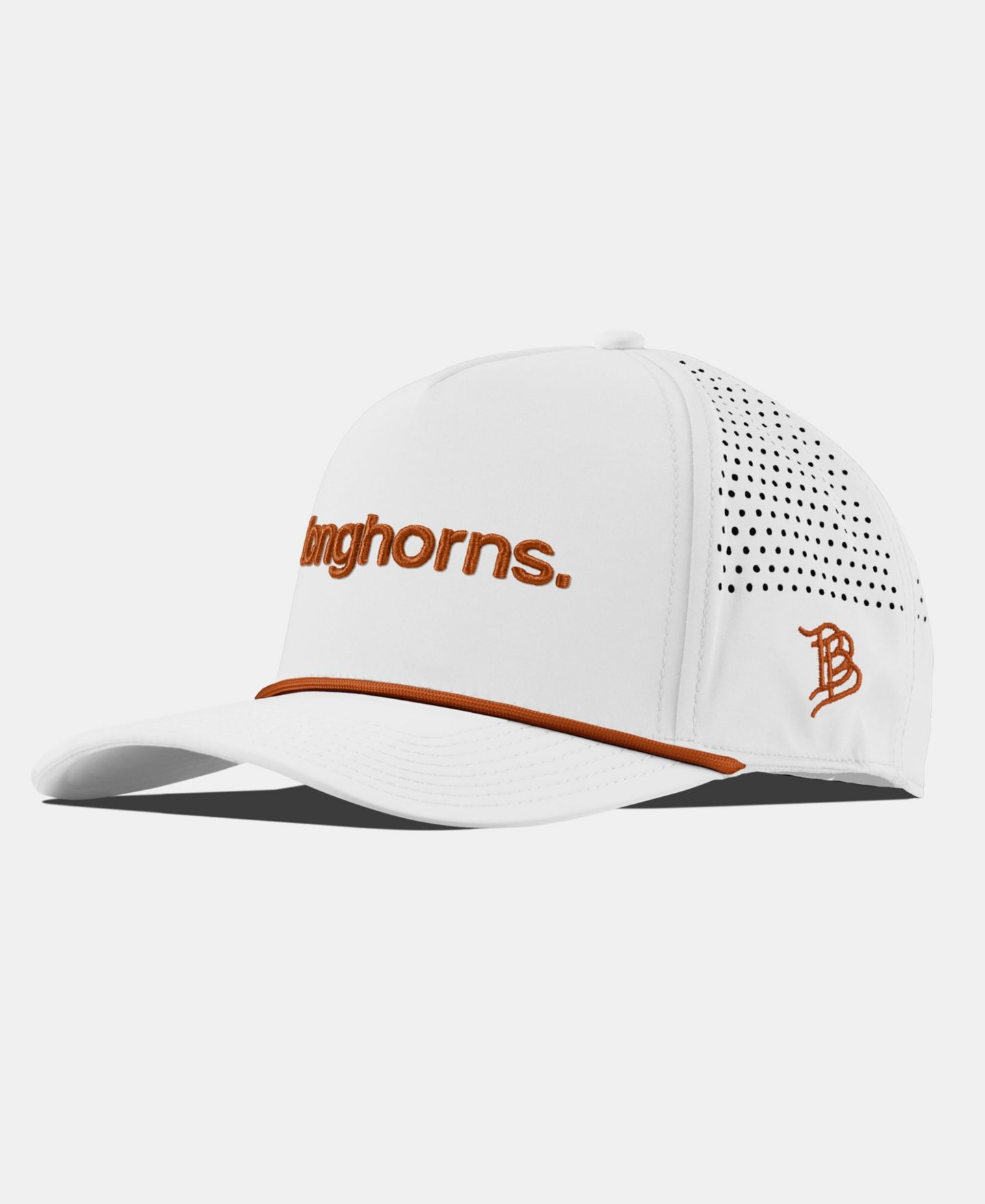 Мужской головной убор Branded Bills White Texas Longhorns Statement Adjustable Rope Hat — фото 1