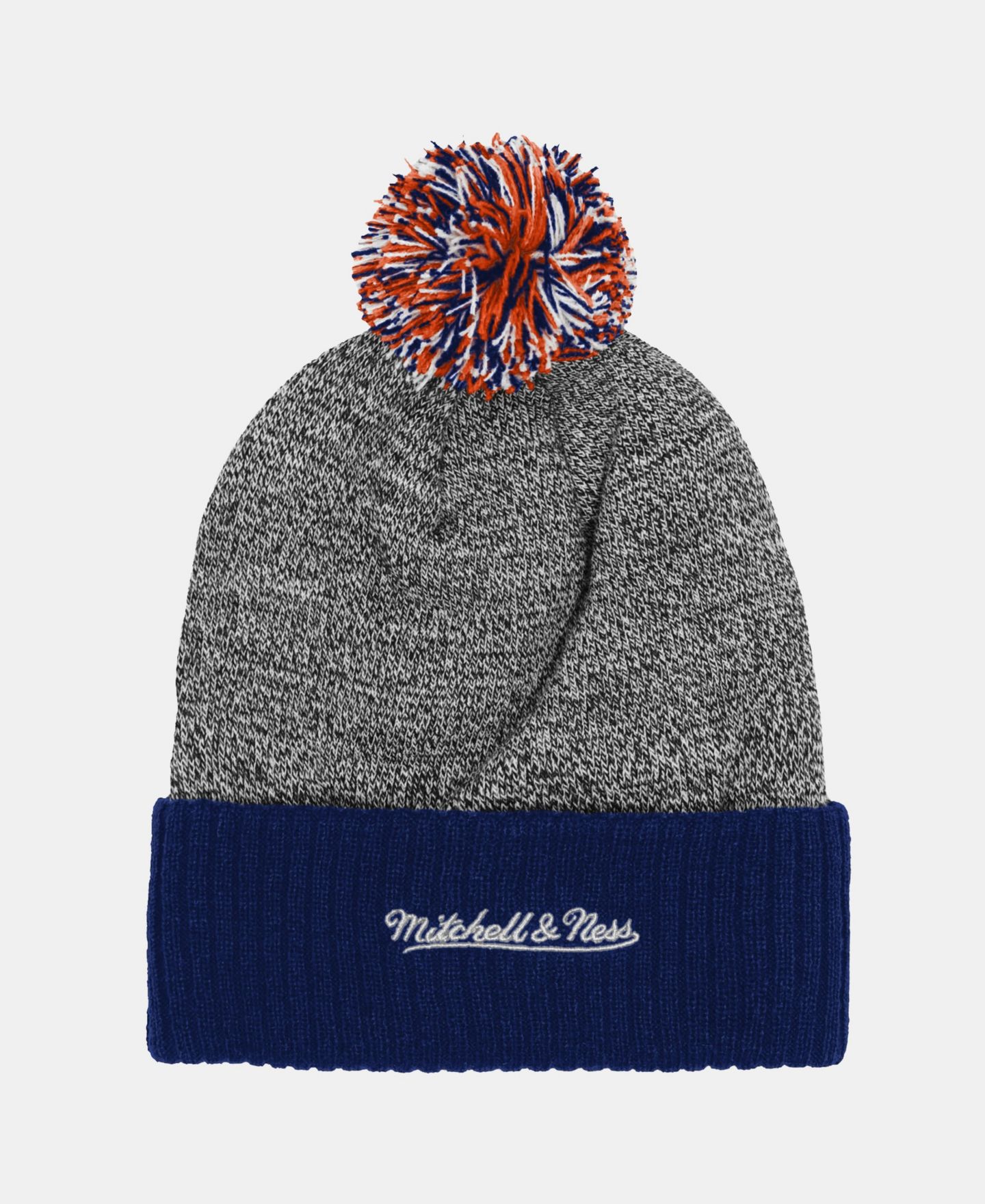 Детская шапка Mitchell & Ness Navy Chicago Bears Cuffed Knit Hat with Puff — фото 2