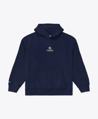 Men's  Navy New York Yankees Core Essentials Fleece Hoodie