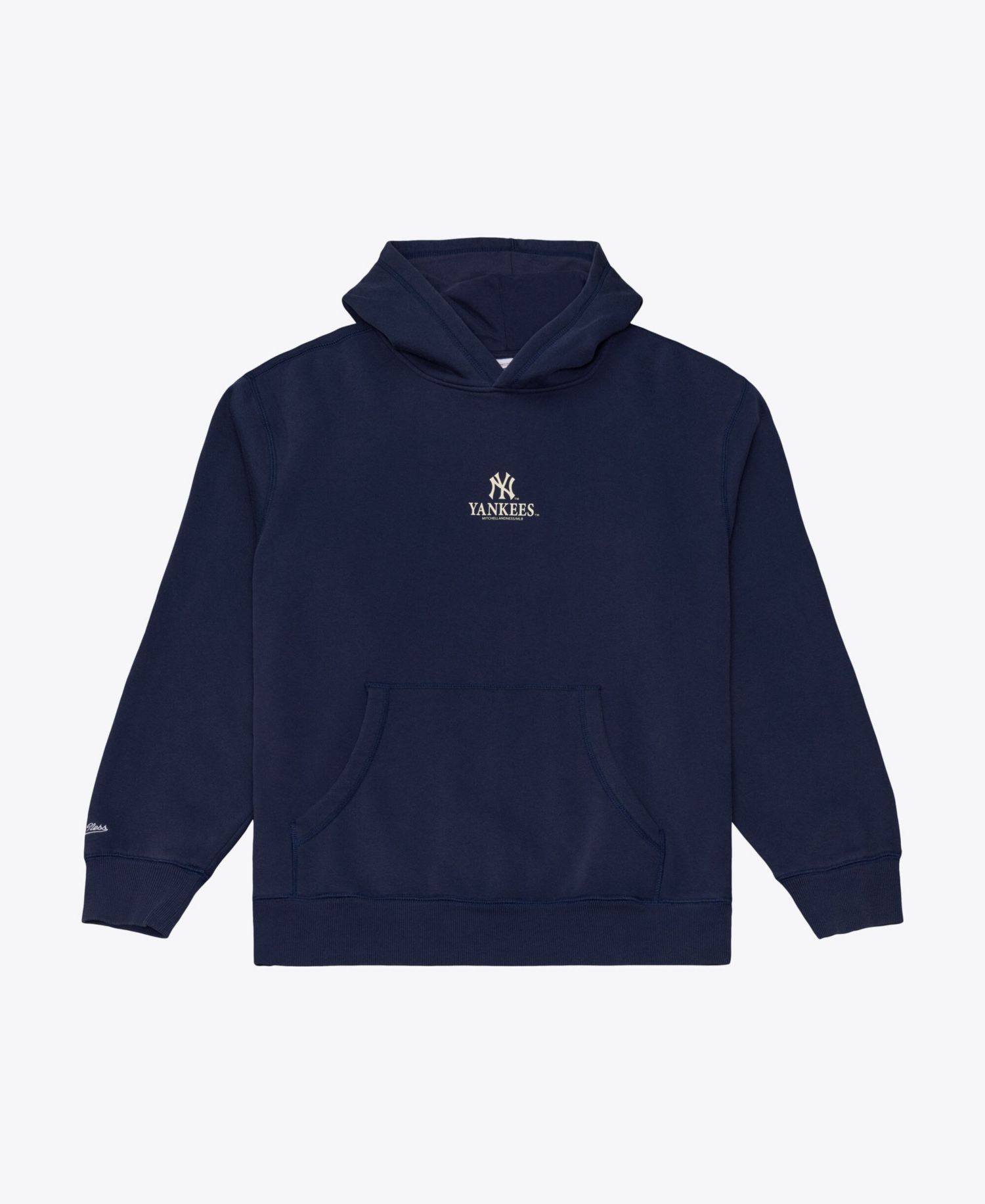 Men's Navy New York Yankees Core Essentials Fleece Hoodie