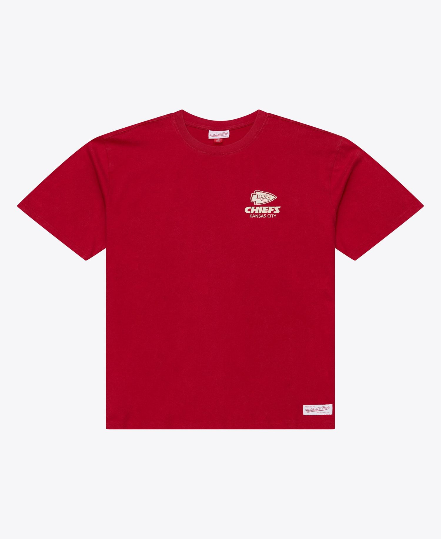 Men's Scarlet Kansas City Chiefs Core Essentials Micro Logo T-Shirt