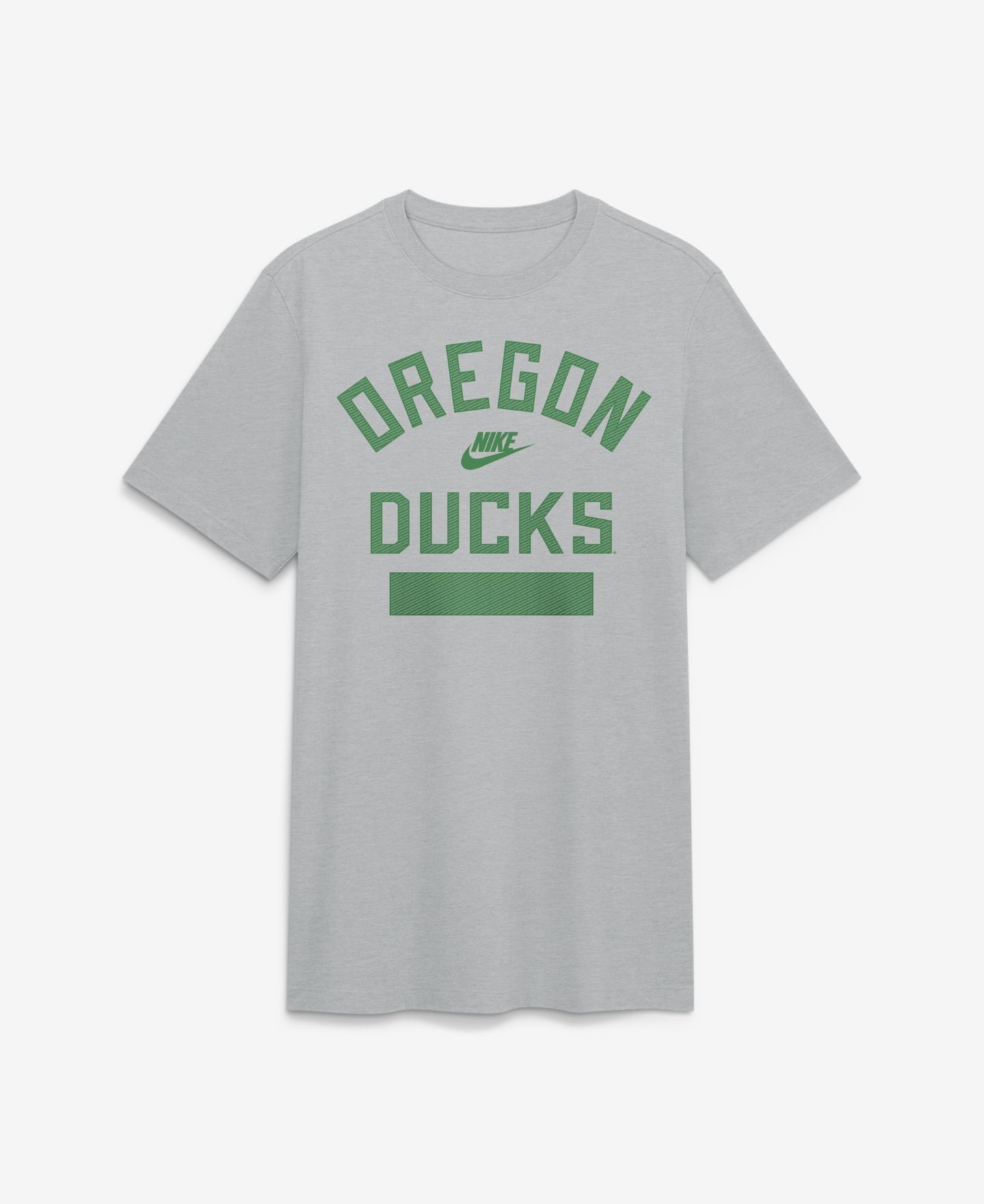 Мужская футболка Nike Heather Gray Oregon Ducks Arch Wordmark Legacy Tri-Blend — фото 1