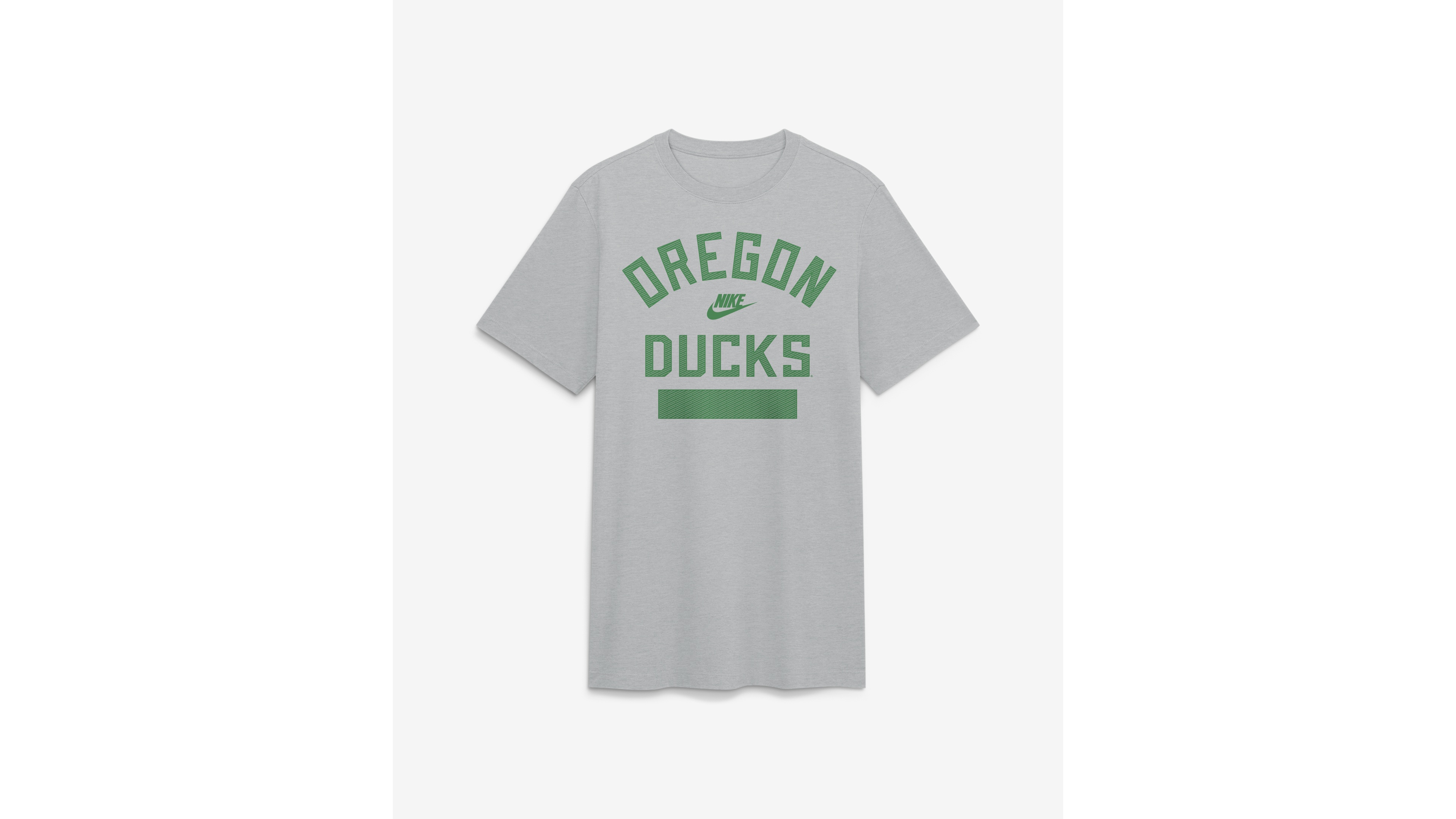 Nike Men's Heather Gray Oregon Ducks Arch Wordmark Legacy Tri-Blend T-Shirt