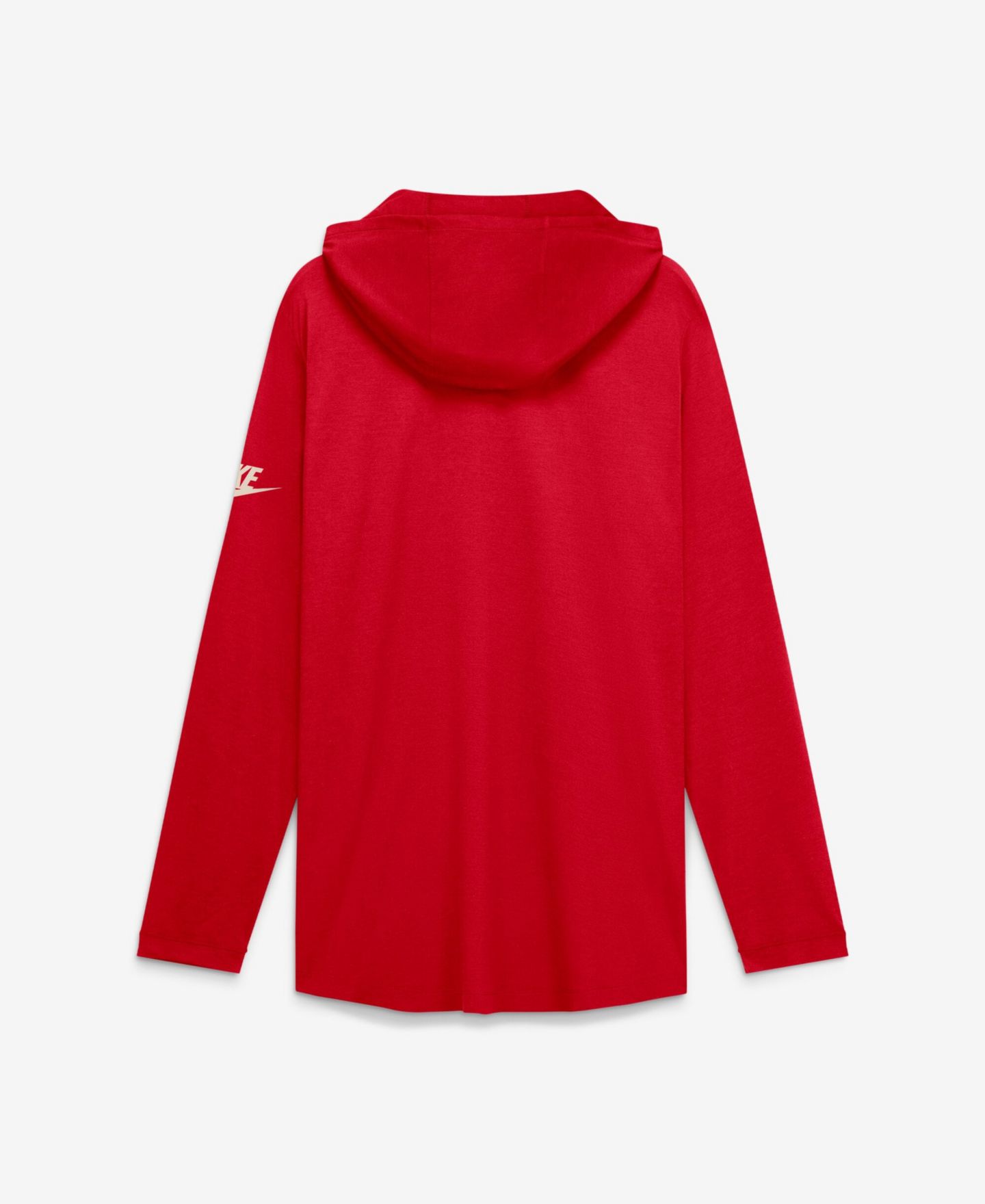 Мужская футболка Nike Red Georgia Bulldogs Legacy Arch Tri-Blend Long Sleeve Hooded, цвет: Красный — фото 2