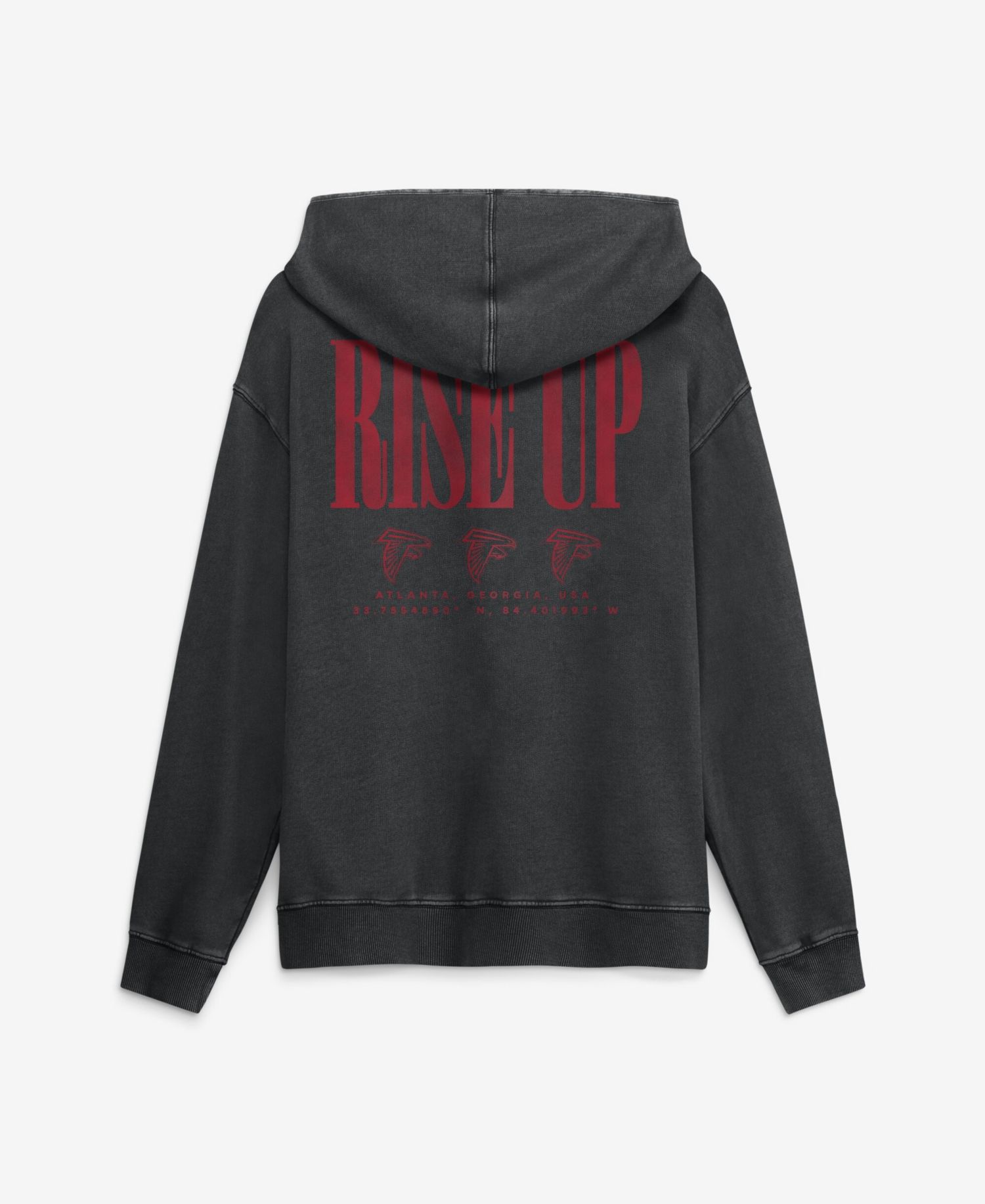 Men's Black Atlanta Falcons Relaxed Intense Rivalry French Terry Hoodie