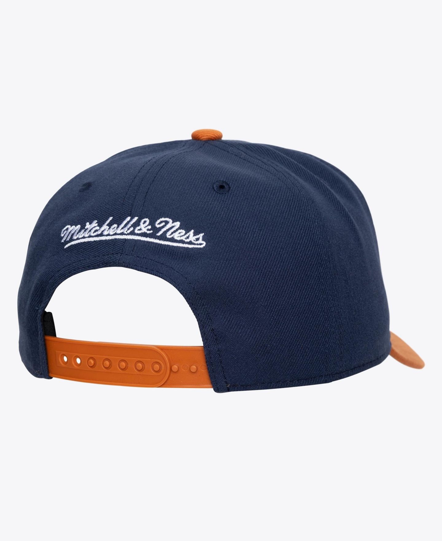 Мужская кепка Mitchell & Ness Navy Golden State Warriors Legendary Home Pro Pinch Snapback Hat — фото 2