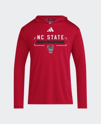 Men's Red NC State Wolfpack D4T Long Sleeve Hooded T-Shirt