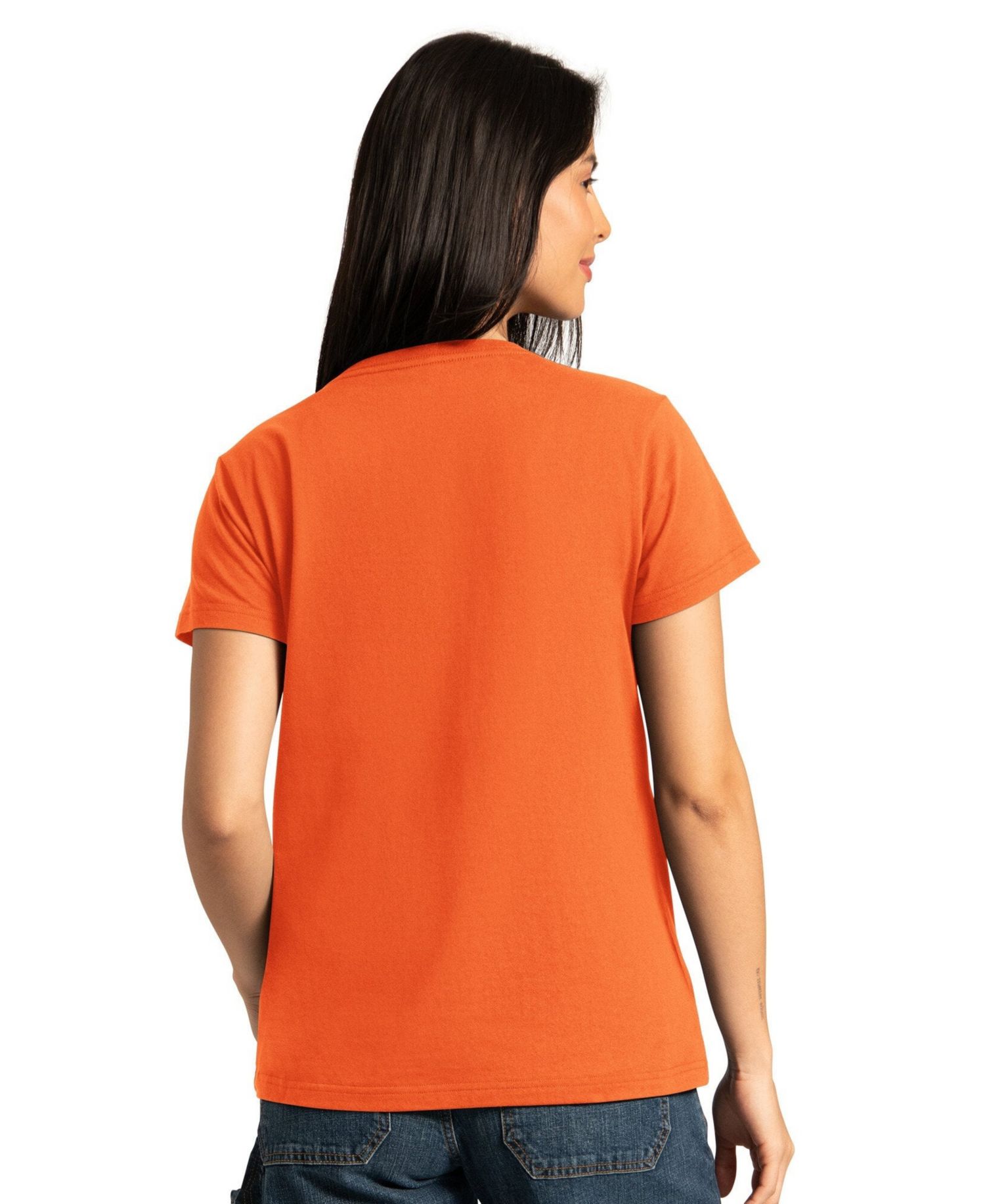 Women's Orange/Ash Denver Broncos Short Sleeve & Long Sleeve T-Shirt Combo Pack